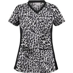 UA Wild Thing Black Print Scrub Top