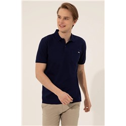 Erkek Lacivert Polo Yaka Tişört