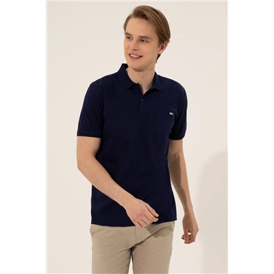 Erkek Lacivert Polo Yaka Tişört