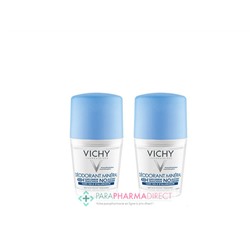 Vichy Déodorant Minéral 48h sans Sels d'Aluminium Roll-On 2x50mlLot  × 2