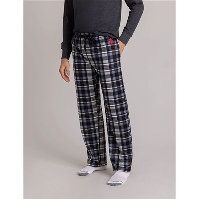 PLAID LUXE FLEECE PANTS