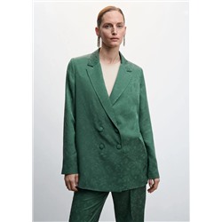 Americana jacquard floral -  Mujer | MANGO OUTLET Melilla