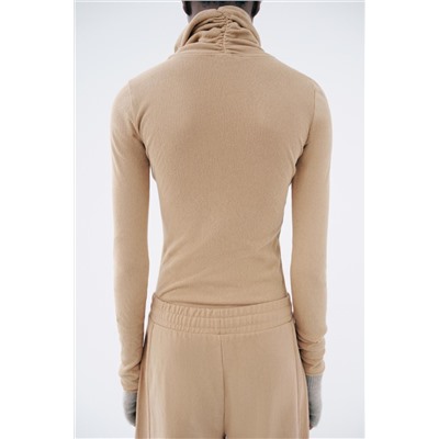WASHED HIGH NECK T-SHIRT