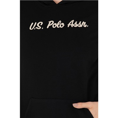 Kadın Siyah Kapüşonlu Sweatshirt