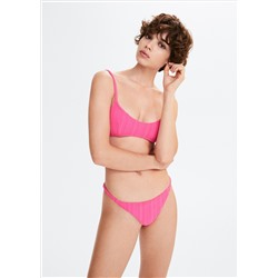 Braguita bikini clásica textura rayas