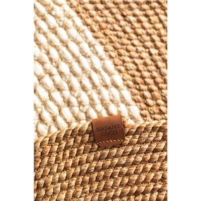 Alsace Yuvarlak Kilim - Naturel/Krem - 120 cm