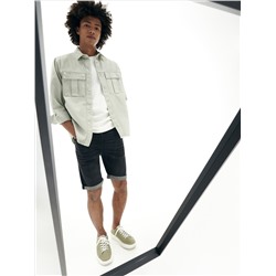 Shorts aus Denim im Slim-Fit