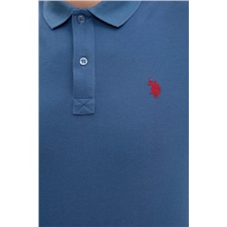 Erkek Açık Lacivert Basic Polo Yaka Tişört