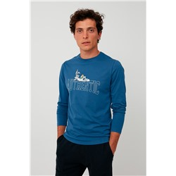Camiseta Bugs Bunny Looney Tunes Azul oscuro jaspeado