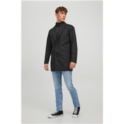Chaqueta efecto doble prenda Gris oscuro