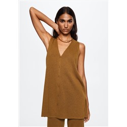 Cárdigan punto fino oversize