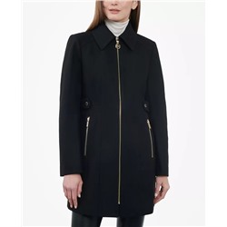 MICHAEL MICHAEL KORS Women's Wool Blend Zip-Front Coat