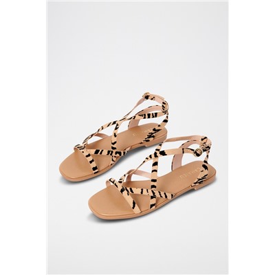 Sandalias Beige