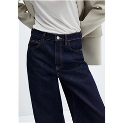 Jeans wideleg loose tiro bajo