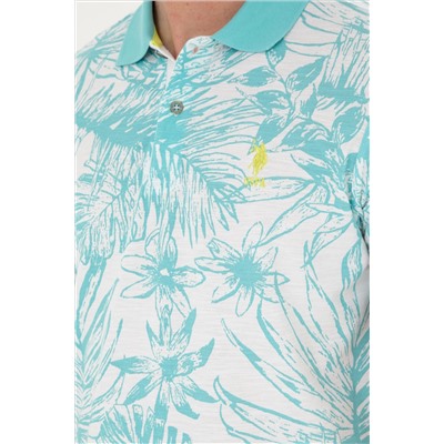 Erkek Regular Fit Polo Yaka Mint Tişört