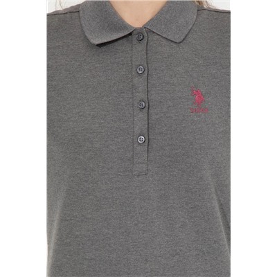 Kadın Antrasit Melanj Basic Sweatshirt