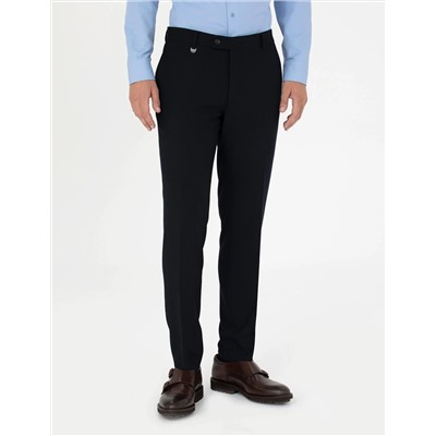 Lacivert Ekstra Slim Fit Kumaş Pantolon