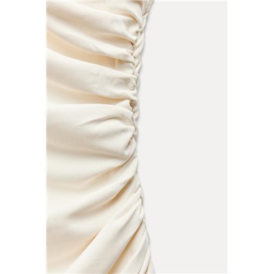 VESTIDO CORTO DRAPEADO