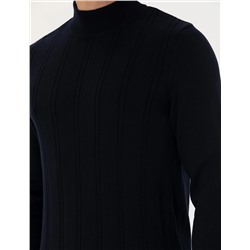 Lacivert Slim Fit Kazak