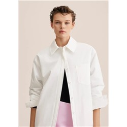 Sobrecamisa algodón oversize -  Mujer | MANGO OUTLET Melilla