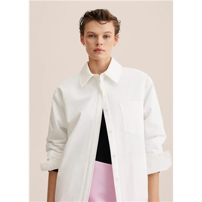 Sobrecamisa algodón oversize -  Mujer | MANGO OUTLET Melilla