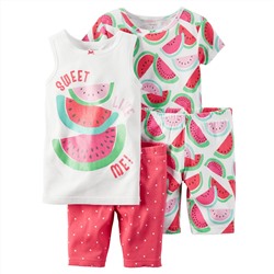 4-Piece Snug Fit Cotton PJs