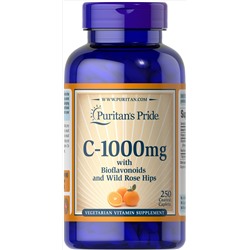 Puritan's Pride Vitamin C-1000 mg with Bioflavonoids & Rose Hips