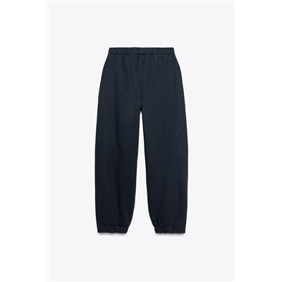 EMBROIDERED NUMBER PLUSH TROUSERS