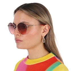 Calvin Klein  Pink Gradient Oval Ladies Sunglasses Item No. CKJ22202S 717 61