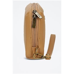 Bolso de mano de piel Lena Marrón