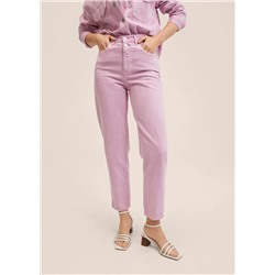 Vaqueros tapered tiro alto -  Mujer | MANGO OUTLET España
