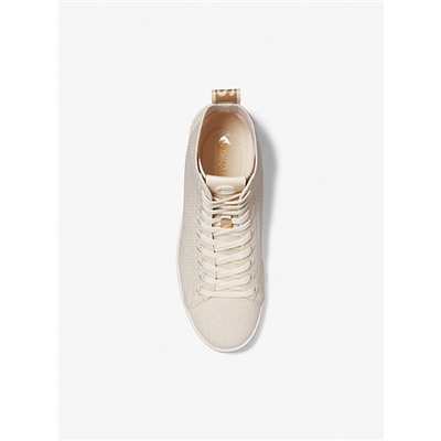 Edie Metallic Knit High-Top Sneaker