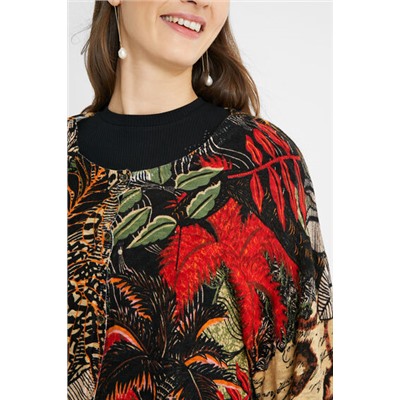 Chaqueta tricot tropical