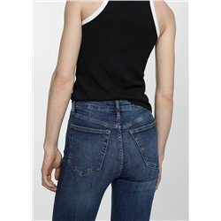 Jeans skinny tiro alto
