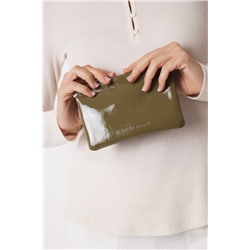 Monedero pequeño charol verde