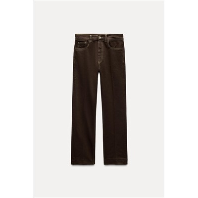 ZW COLLECTION BOOTCUT HIGH-WAIST CROPPED JEANS