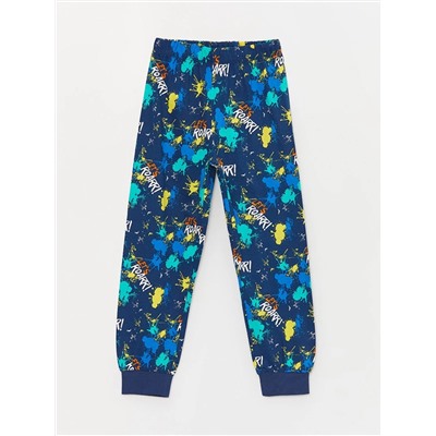 LC Waikiki Bisiklet Yaka Baskılı Uzun Kollu Erkek Çocuk Pijama Takımı, LCW Kids                                            
                                            Bisiklet Yaka Baskılı Uzun Kollu Erkek Çocuk Pijama Takımı