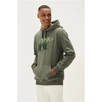 Bad Bear, Integrity Hoodie Kapsonlu Erkek Sweat - Haki