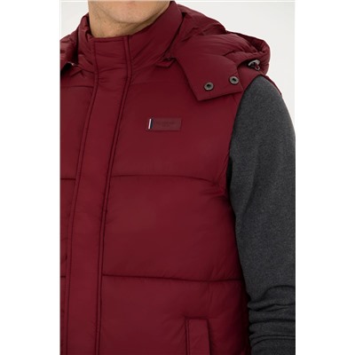 Erkek Bordo Yelek