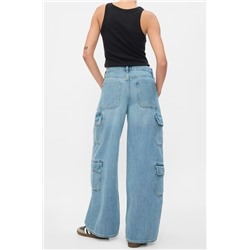 Mid Rise SuperSoft Baggy Cargo Jeans