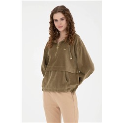 Kadın Haki Sweatshirt