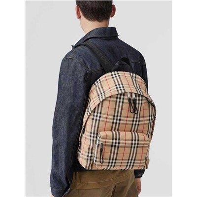 Модный нейлоновый рюкзак  Burberr*y Vintag*e в клетку - must-have