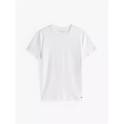 Drapey Smooth Cotton Crewneck T-Shirt