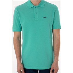 Erkek Polo Yaka Mint Basic Tişört