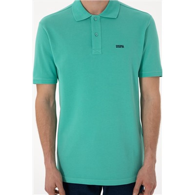 Erkek Polo Yaka Mint Basic Tişört