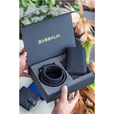 Garbalia, Hakiki Erkek Kemer Fermuarlı Cüzdan Seti