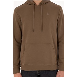 Erkek Haki Basic Sweatshirt