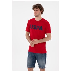 Erkek Regular Fit Bisiklet Yaka Kırmızı Basic Tişört