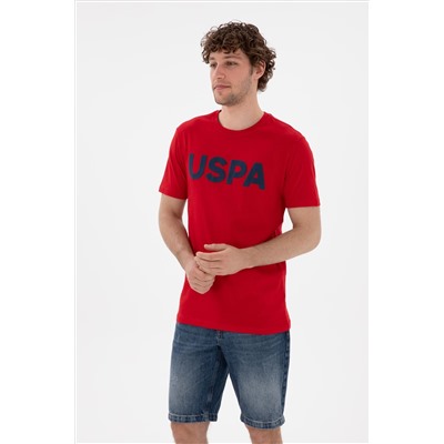 Erkek Regular Fit Bisiklet Yaka Kırmızı Basic Tişört