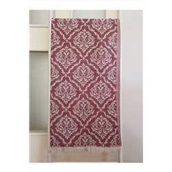 Melis Home, Peştemal, Banyo Havlusu, Plaj Havlusu, %100 Pamuk Damask Bordo